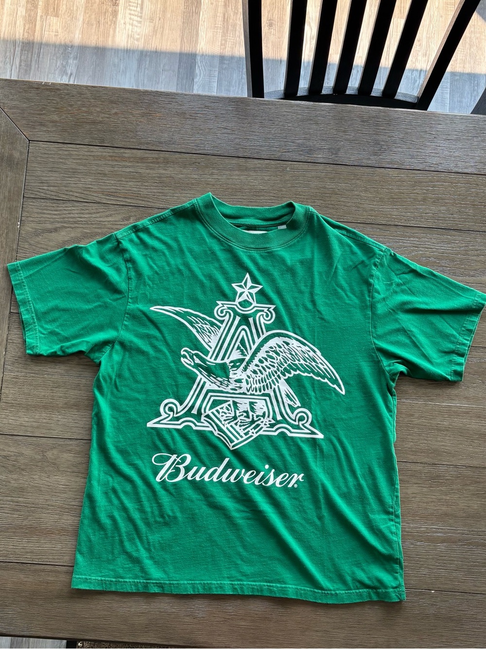PacSun Green Graphic Budweiser Short Sleeve Tee